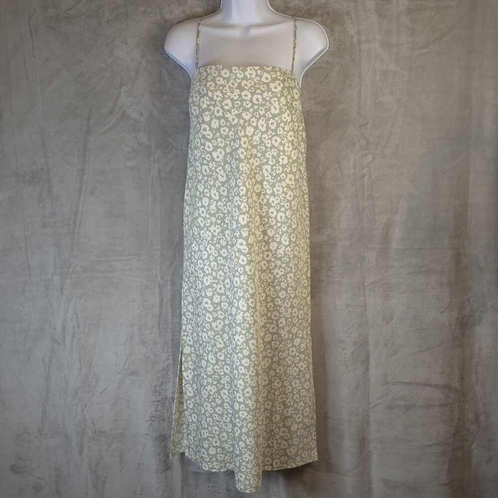 A New Day Slip Midi Dress Size Small Y2K inspired Cottagecore Square Neck